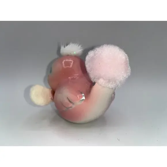 Vintage Pink Love Bird Glitter Mohawk Easter Bunny Ears Bow Tie Price OMG OOAK - Picture 11 of 16